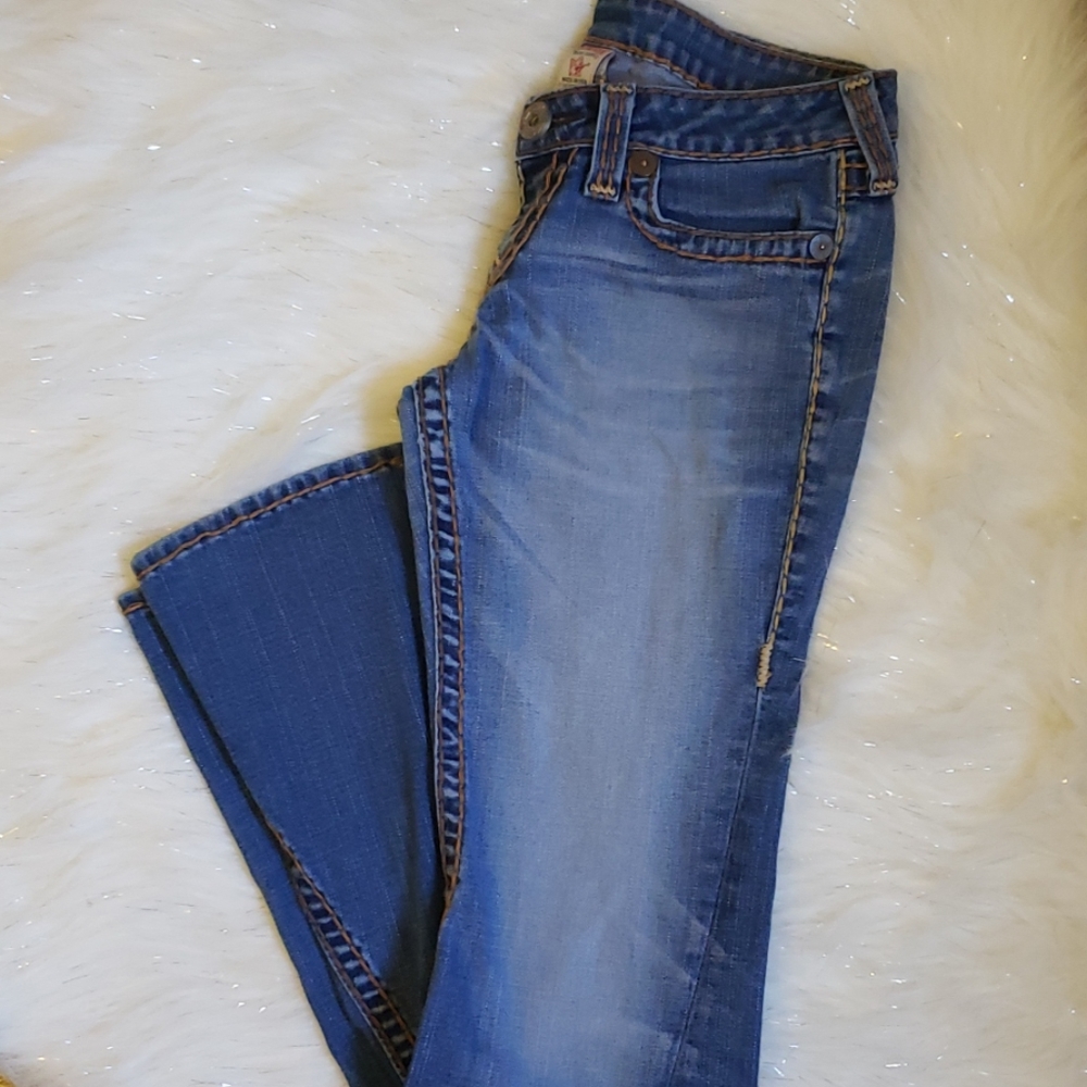 True Religion Joey BiG Flare Jeans. Sz 28